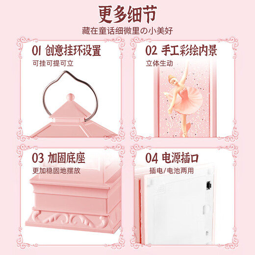 
Wanhuo Music Box Girls Birthday Gift Girls 7-14 Years 10 Children's Toys 8-12 Years Music Box Girls Girls