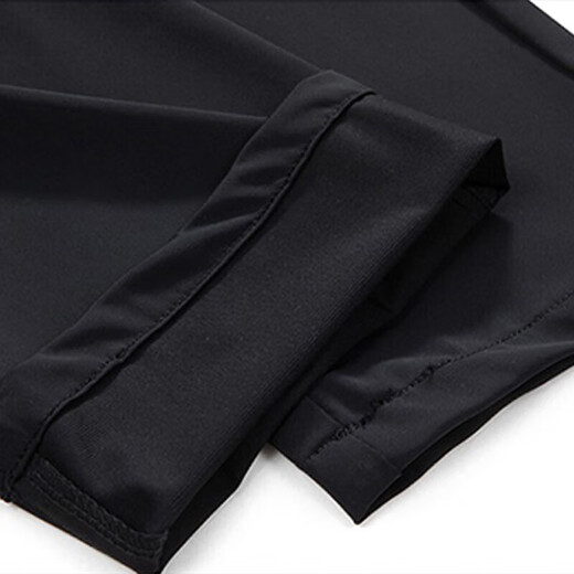 Holzspecker (Tucano) Freizeithosen für Männer Sommer Eis Silk Business Modehosen dehnen die schlanke, vielseitige, vielseitige Hose für Männer schwarz 36 36