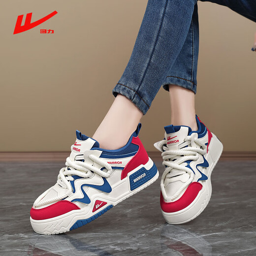 Huili Board Schuhe Paar Trendy Schuhe Frühling, Sommer und Herbst Atmungsbezüglich Doppel-Mesh-Brot-Schuhe Herren lässige Schuhe Frauen Nicht-Rutsch-Sportschuhe Student Großgröße Rice Blau rote Single-Schicht SM4840m 42