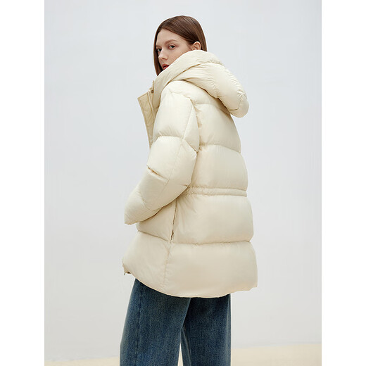 Langzi Holdobaji White Gans Down Design fühlt sich High-End-Schlampe Winter neuer Down-Jacke auf Weiß M.