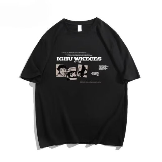 京御贵族短袖t恤男款2025新款夏季重磅纯棉宽松半袖衣服美式潮流体恤上衣 酒红色 XL 115-140优先发货
