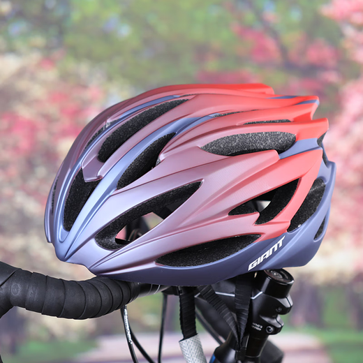 Riese Mountainbike Männer und Frauen Helmrad Fahrrad integriertes Fahrrad fahren Hardhelm -Straßenradfahrradausrüstung offizielle authentische dumme Verlaufsgradienten Rot und Blau G833 m/l