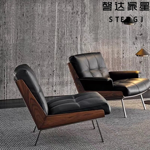 Qianxiyue Nordic Light Luxury Single Dofa Designer Designer Villa Переговорная прием кресло постмодерна простая модельная комната.