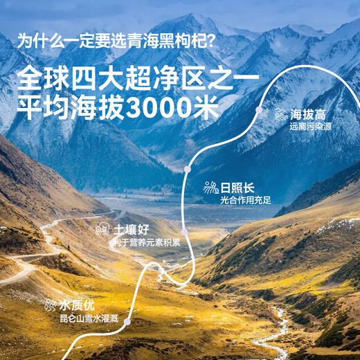 京喜红枸杞黑枸杞原浆汁青海特产头茬原果鲜榨不添加不含硫锁鲜 红黑组合枸杞原浆30g*12袋