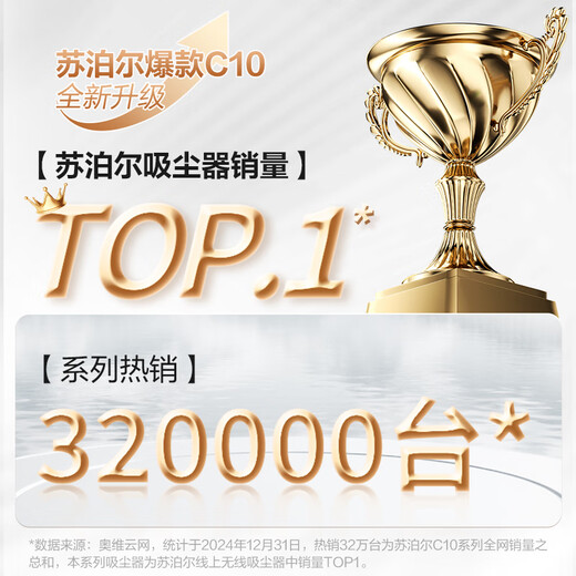 Supor vacuum cleaner household wireless handheld high suction power light dust display long battery life pet family suitable for New Year gifts C10 PLUS-L