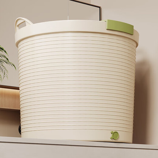 感温儿童洗澡桶浴桶大号宝宝泡澡桶家用小孩婴儿游泳桶可坐浴盆 天空蓝小号【基础款】