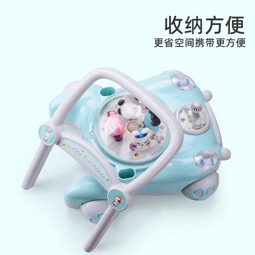 A + B Enfants Enfants Walker poussette Multi-fonction Multi-fonction Baby Walker 6-18 mois de jambes en forme de O Musique de ceinture verte menthe