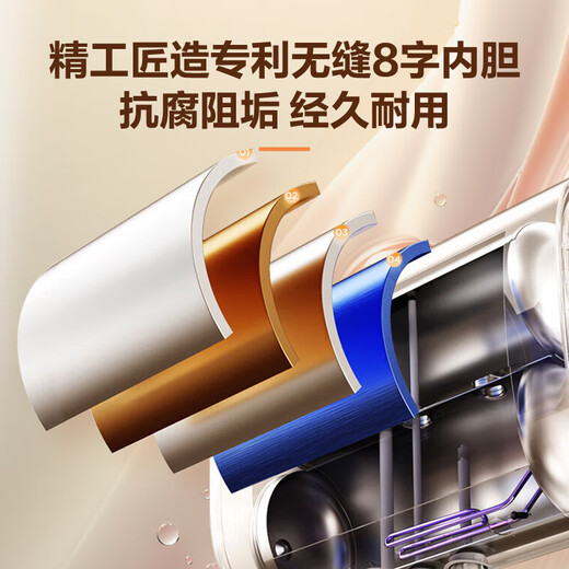 
Hisense electric water heater flat barrel 60 liter ultra-thin double gallbladder 695mm ultra-short body live water clean filter 3200W free replacement magnesium rod super first-level energy efficiency Linglong UD ES60-DS11Pro