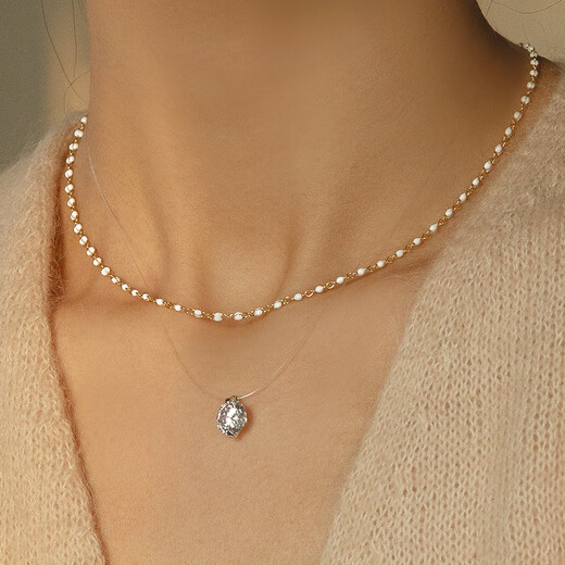 DRIG Official Mermaid Tears Silver Necklace for Women 2025 New Birthday Gift High-end Light Luxury Niche Gift for Girlfriend 2 Carat Mermaid Tears (925 Silver + Moissanite)