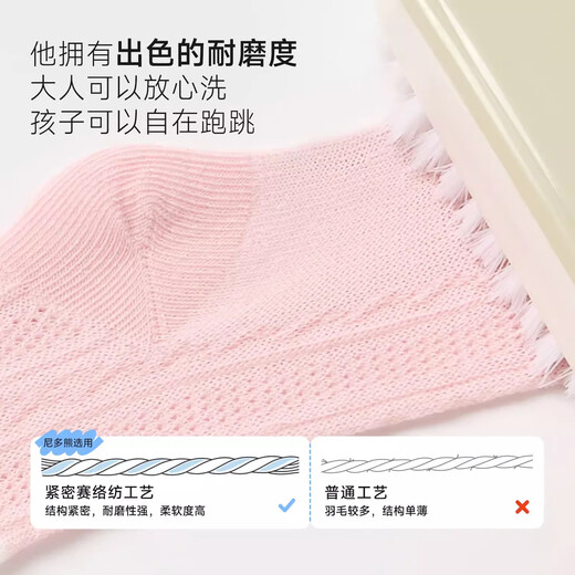 
Nido Bear Children's Summer Socks Thin Breathable Mesh Cotton Socks Baby Socks Baby Socks Cute Girls Socks Summer