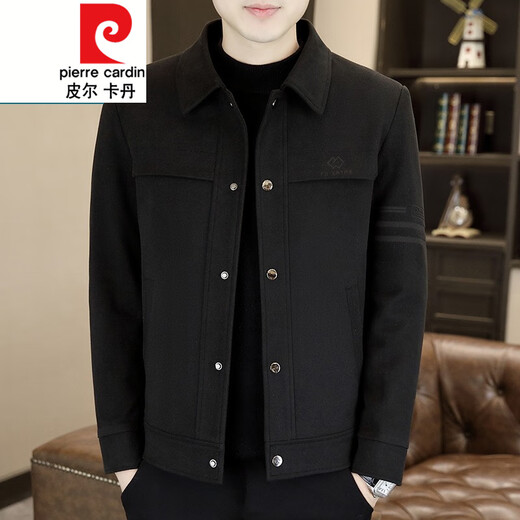 皮尔卡丹（pierre cardin）男装春秋新款帅气翻领夹克潮流休闲上衣 826灰色 【春秋款】 L 【115-130斤】