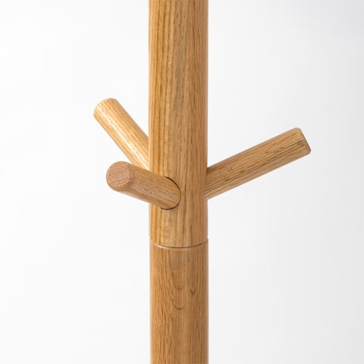 MUJI white oak solid wood tree-shaped coat rack, white oak style, natural color, length 48*width 42*height 173.5cm