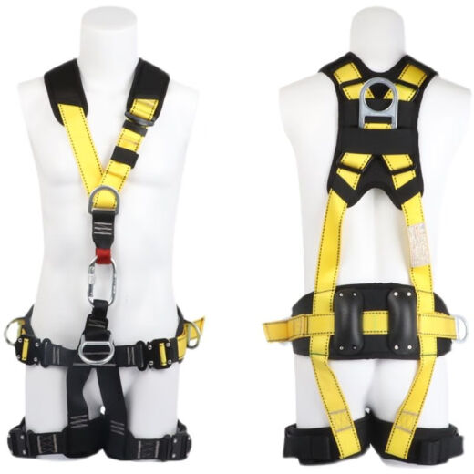 
Golm safety belt wind power electrician high altitude work outdoor anti-fall five-point rope set 897 F-1 single small hook 1.8 meters