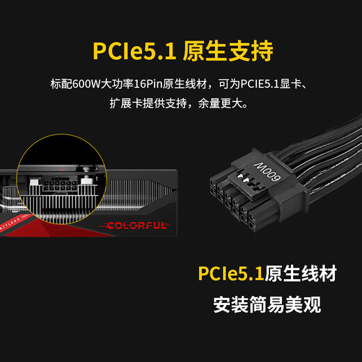 鑫谷（segotep）GN850W ATX3.1金牌认证电源（原生12V-2X6支持5080/5070ti显卡直插/宽幅游戏台式电脑主机箱电源）