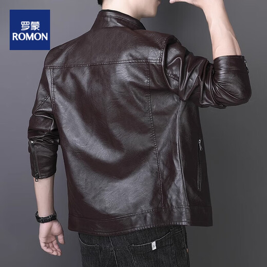 
Lomond leather jacket men's jacket men's 2025 new spring and autumn business casual leather jacket men's 609 black 2XL 140-150Jin [Jin equals 0.5 kg]