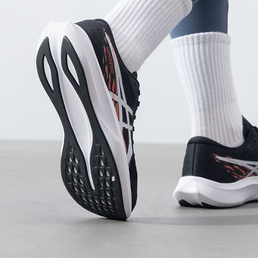 Chaussures féminines Asics 2025 Spring New Hyper Speed ​​4 Chaussures de course amorties Marathon Sphers Chaussures 1012B677-001 39
