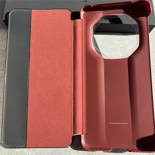 华为原装Mate70RS手机壳原厂同款星钻智能视窗翻盖保护套70rs全包翻盖 星钻智能视窗翻盖皮套【玄黑色】 华为mate 70RS 非凡大师