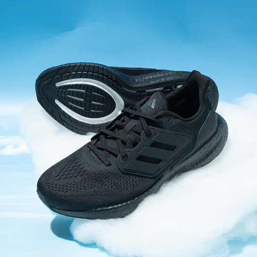 阿迪达斯（adidas）男鞋女鞋 25夏季新款PUREBOOST缓震运动鞋潮流低帮休闲透气跑步鞋 IF4840/黑武士/BOOST中底 36