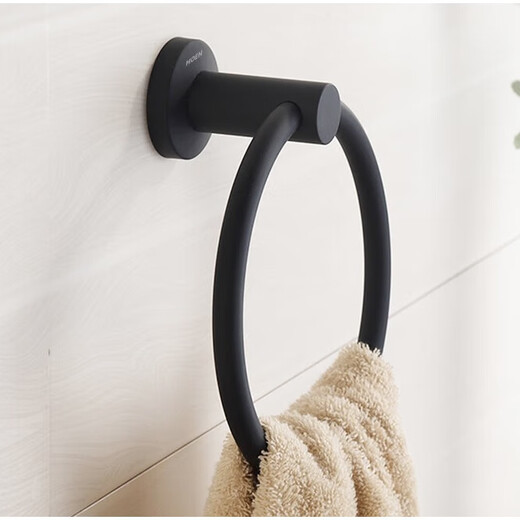 MOEN punch-free bathroom round towel rack 304 stainless steel towel ring household hand towel hanger toilet paper towel rod 304 towel ring-mirror