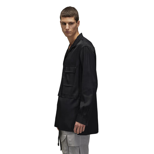 Y-3 [прохладный сезон] 2025 Новая мужская рубашка в средней длине повседневная топ 52JD3524 Black S
