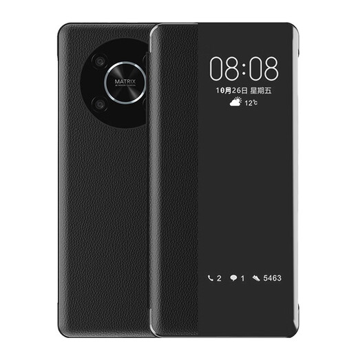 Yise Master Applicable to HONOR Honor x30 mobile phone case flip-top business men's transparent female lens full-inclusive silicone anti-fall case Honor X30 black-coated film