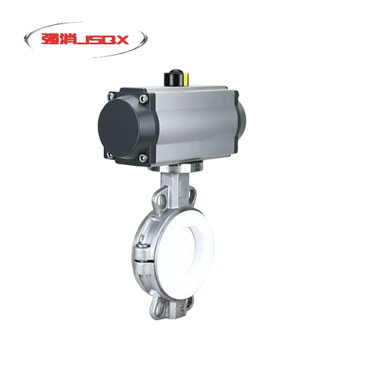 Pneumatic fluorine lining valve tetrafluoro plate with strong acid, alkali, anti-corrosion and explosion-proof cutting adjustment lining tetrafluoro valve D671F4 filter