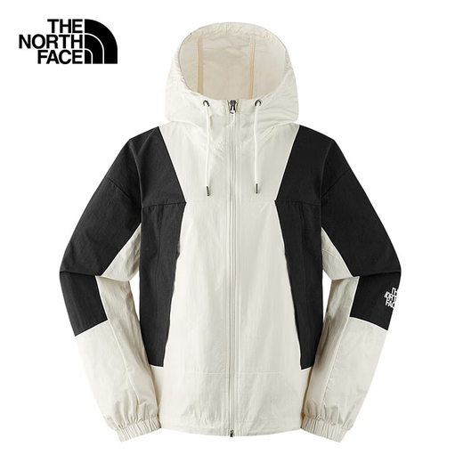The North Face The North Face Windproof Jacket Women's Outdoor Splash-Repellent Jacket 8EXC Off-White ROU M