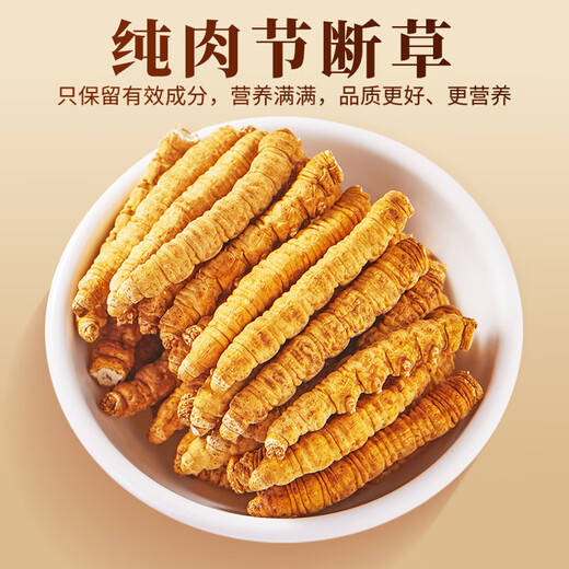 藏区高海拔冬虫夏草 精选大号断虫草滋补佳品 全虫纯肉节10克 精品大号断草【有草头】