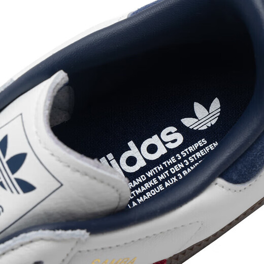 Adidas (adidas) Clover men's shoes and women's shoes 25 summer new SAMBA sneakers fashionable T-toe shoes low top casual couple's shoes IH4881/bright white/victory red/deep indigo 39