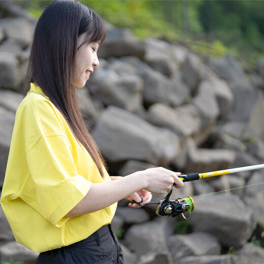 达亿瓦（DAIWA）23新款 一击GL-X 绚 泛用路亚竿远投翘嘴海鲈杆鳜鱼鲈鱼竿 2.03m 石英白-682MLXB