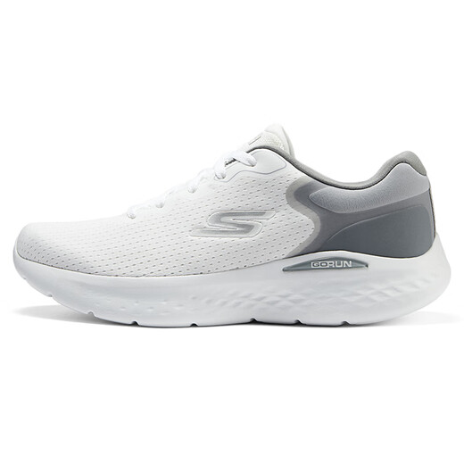 斯凯奇（Skechers）男鞋夏季2025新款减震轻便运动鞋防滑软底跑步鞋网面透气休闲鞋 220898-WGY /白色 42