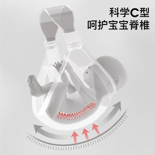 煦凛日本婴儿背带前抱式0-3-6-36个月横抱式背带多功能四季通用简易 【莫奈灰-减压款】