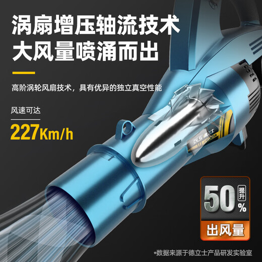 Delish electric soot blower hair dryer high-power industrial lithium battery rechargeable storm gun snow blower to blow fallen leaves