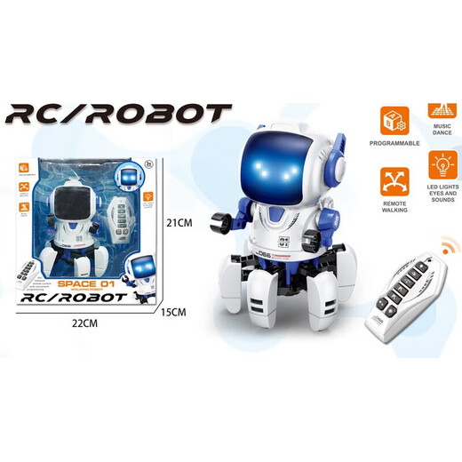 Lingnuosu Power Rapidpower) Vier-Bein-Fernbedienungsprogrammierung Simulation AI Roboter Hund Voice Conversation Elektrische Kinder-Intelligenz-Battle Roboter [J1050A]