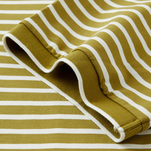 Shanshan [7A Antibacterial] Short-sleeved T-shirt for men in summer mulberry silk comfortable and smooth polo collar striped top