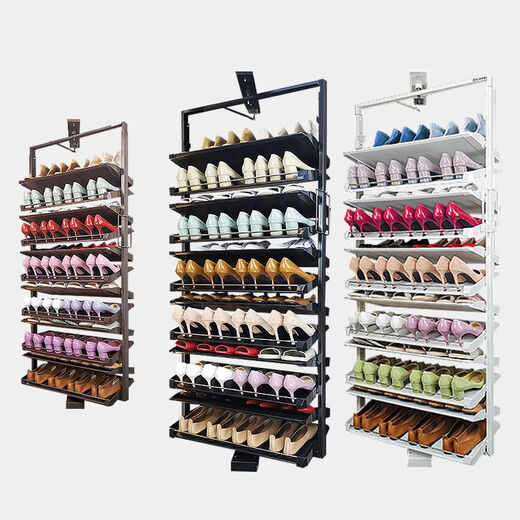 
Yusenyi rotating shoe rack 360 degree household Douyin multi-layer storage hardware accessories highly telescopic rotating shoe cabinet 11-layer + German damping (height 1520-1585mm)