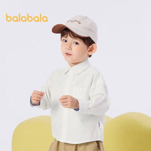 Balabala children's clothing boys long-sleeved shirts children's tops 2025 new spring wear college style versatile 209125102101