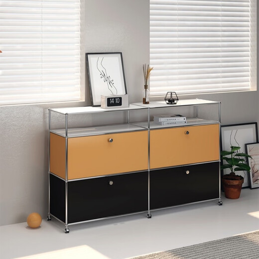 
Customized medieval USM module combination side cabinet stainless steel TV cabinet modern simple ins storage cabinet household use TV cabinet 9227*35*35