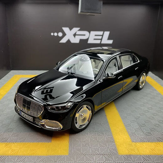 NOREV Mercedes-Benz Maybach S680 1 18 2020 Neue S-Klasse X223 Alloy Fully Open Car Model Collection Schwarz 183429