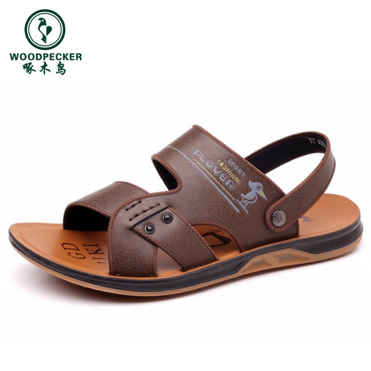 Spechts Sandalen Herren Sommer 2025 Neue Stil außen atmungsaktiven Ledersandalen Echte Leder-Pantoffeln Nicht-Schlupf-Rindfleisch-Sehnen-Sohle-Strandschuhe Sandalen Männer 6227 Khaki Rindfleisch Sehnen Sohle 42