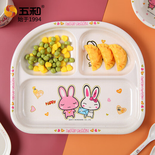 WUHE KINDERSNORTSPLATTE A5 Metamine Tabelle Cartoon Bowl Teller Kinder glückverheißend