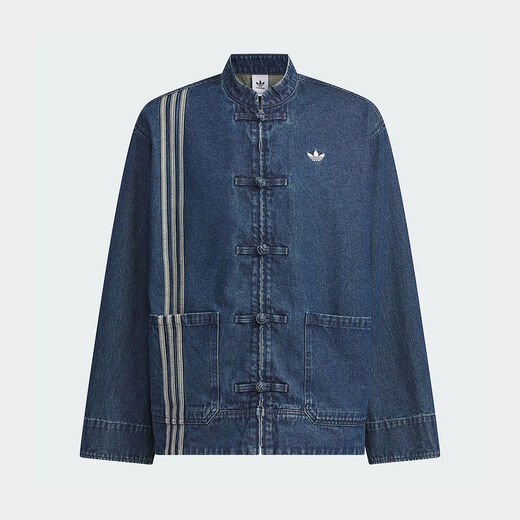 阿迪达斯 （adidas）运动  三叶草  男女蛇年新年款CNY新中式盘扣宽松外套 jz9928 均码 xxs