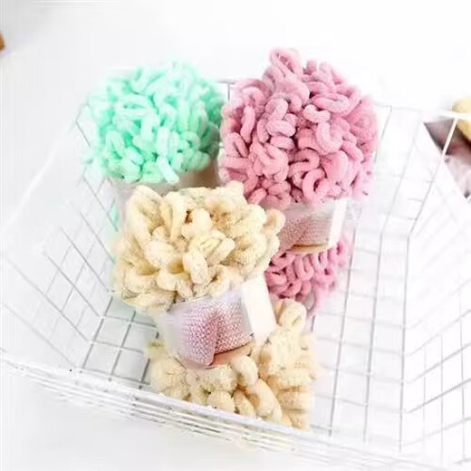 Neue Fingerwolle Donut Strick-Ohrgarn DIY Medium Dicke Wolle handgestrickt