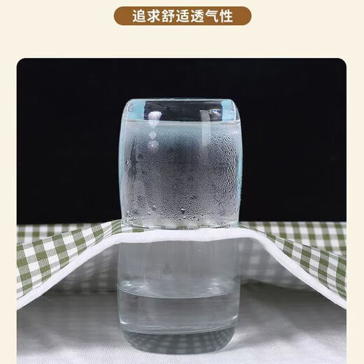 相思桐婴儿苎麻隔尿垫可洗透气超大号婴儿防水床单夏季凉席姨妈垫床上 蓝色格子 70*90