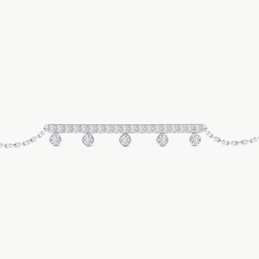 DE BEERSDe Beers Dewdrop Line white gold diamond bracelet ungraded below 20 points ungraded below 20 points 0 carat