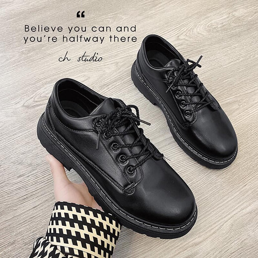 Feili Xidi leather shoes men's shoes Derby business low-top small leather shoes youth casual shoes 880 black single 41