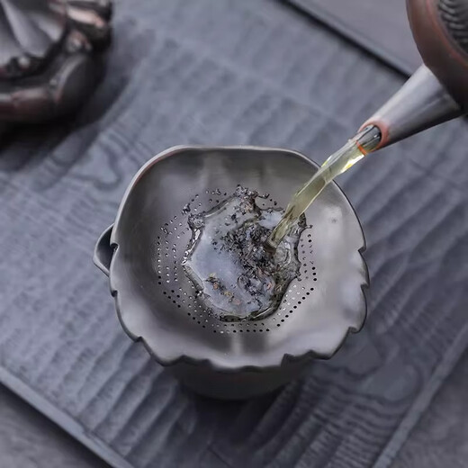 Dingjiacheng purple pottery crab tea drain all-ceramic one-piece filter set can raise tea pets ornaments household tea filter net tea partition crab filter tea pet