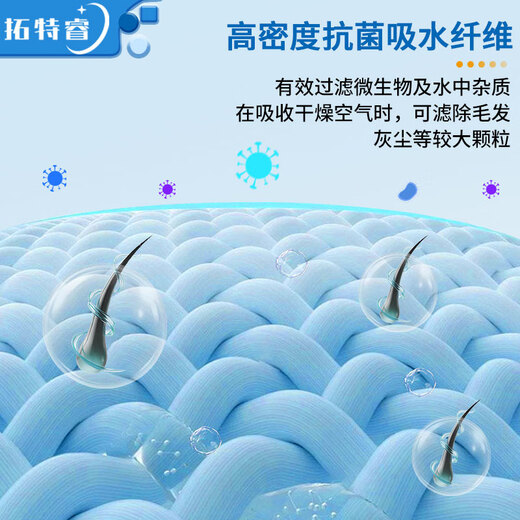 Toterui is suitable for Xiaomi Mijia fog-free humidifier filter, anti-bacterial and anti-mildew humidification filter, humidifier 3-400 filter element comes with silver ion box, anti-mildew and anti-bacterial