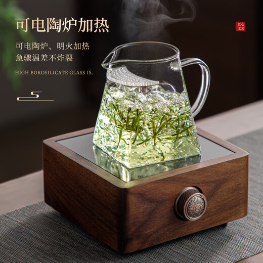 Niye glass teapot special tea set for green tea crescent filter fair cup tea cup tea kettle filter tea special cup