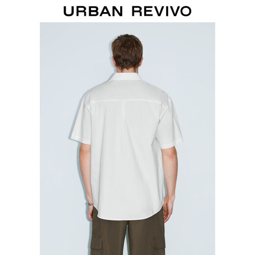 UR [Kombination] 2025 Sommer neuer Herren Tendy Leisure Ultra locker Kontrast gedrucktes Strickjacke UMV250025 Dieser weiße (niedrigere) S (XS-S)